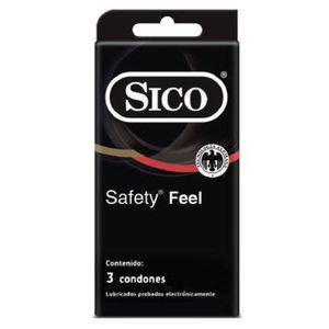 Preservativos Safety Sico C/3 1Pza