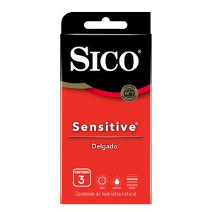 Preservativos Sensitive Sico C/3 1Pza