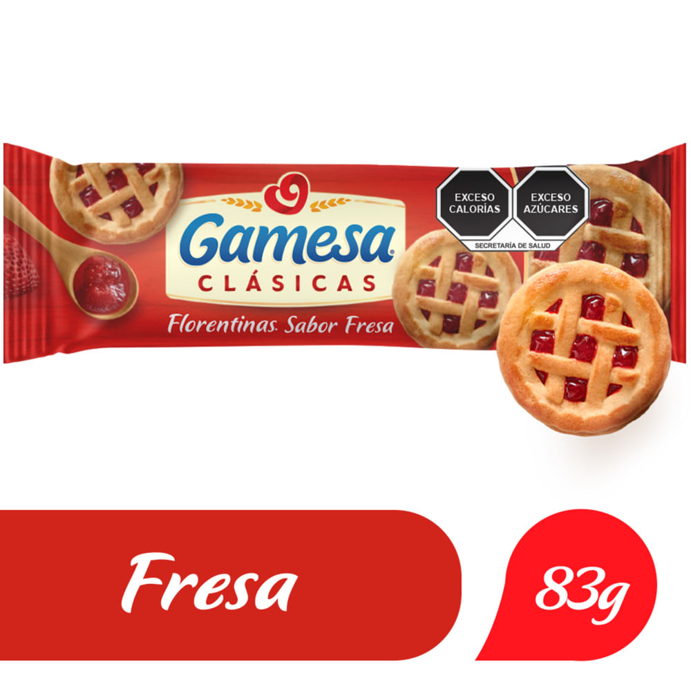 Florentinas Fresa Gamesa 83gr Cck