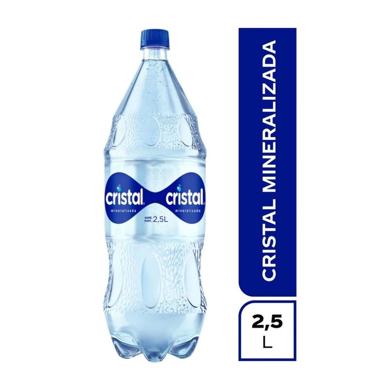 Agua Mineralizada Cristal 2.5L