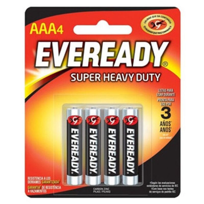 Pilas Alcalinas Eveready Gold AAA 4 Pack