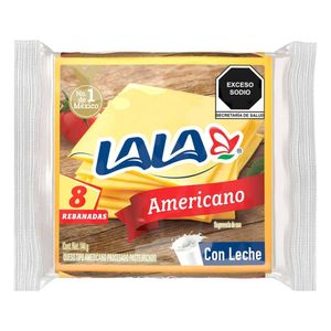 Queso Americano Amarillo Lala 144 Gr
