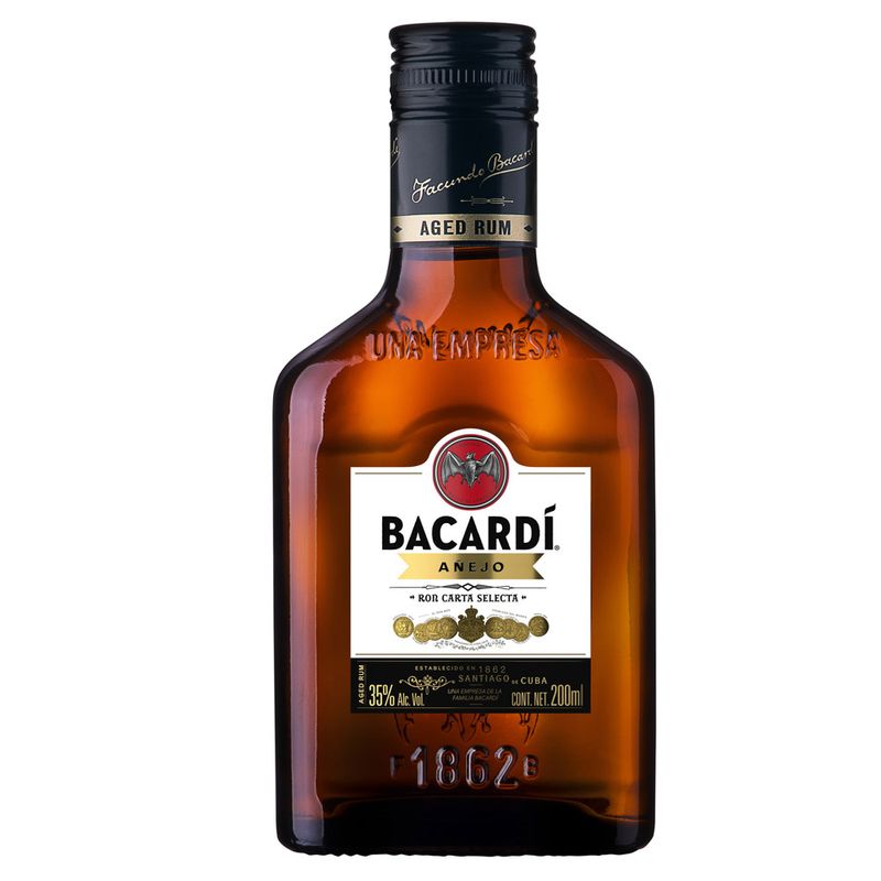 Bacardi-Ron-Añejo-200Ml