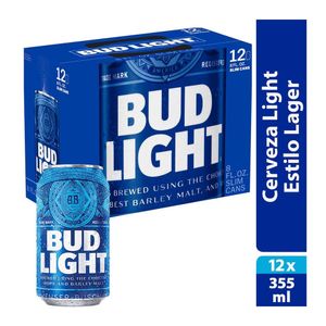 Bud Light 12 Pack 355Ml Lata Mx