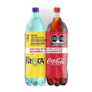 Bi Pack Coca Cola 1.75L + Fresca 1.75lt
