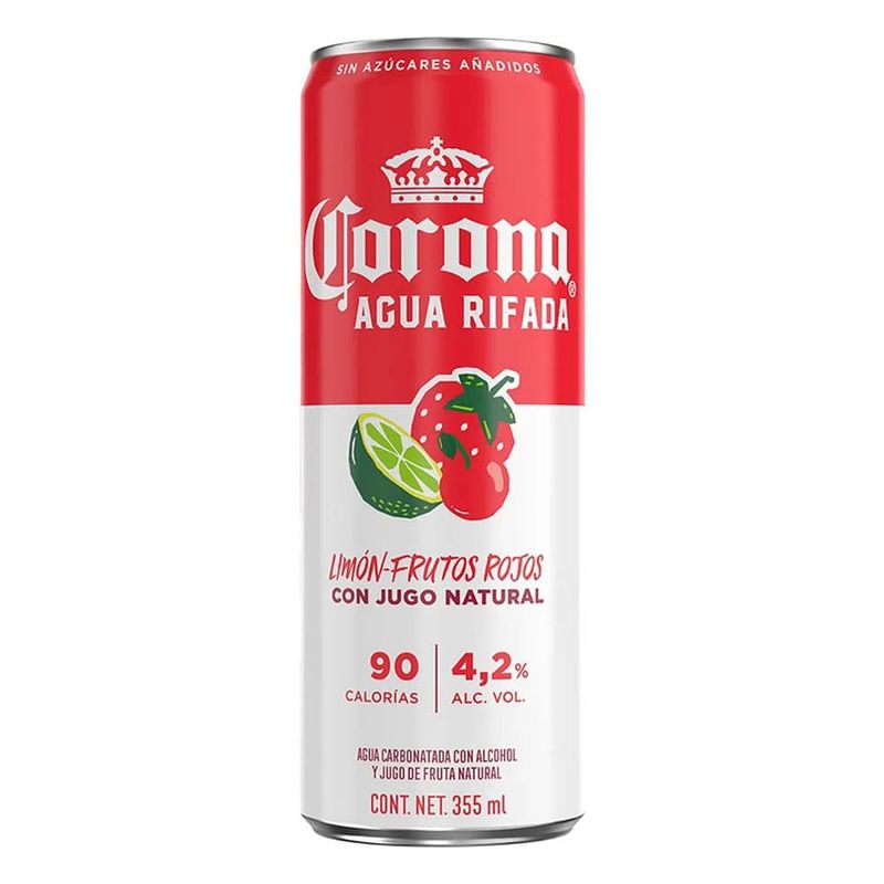 Hard-Seltzer-Corona-Rifadita-Limon-Frutos-Rojos