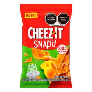 Cheez-It Snap'D Sabor Crema Y Cebolla Con Queso De 212gr