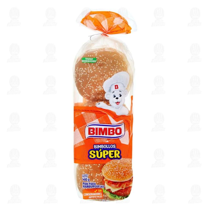 Pan-Para-Hamburguesa-Bimbo-Bimbollos-Super-6-Piezas