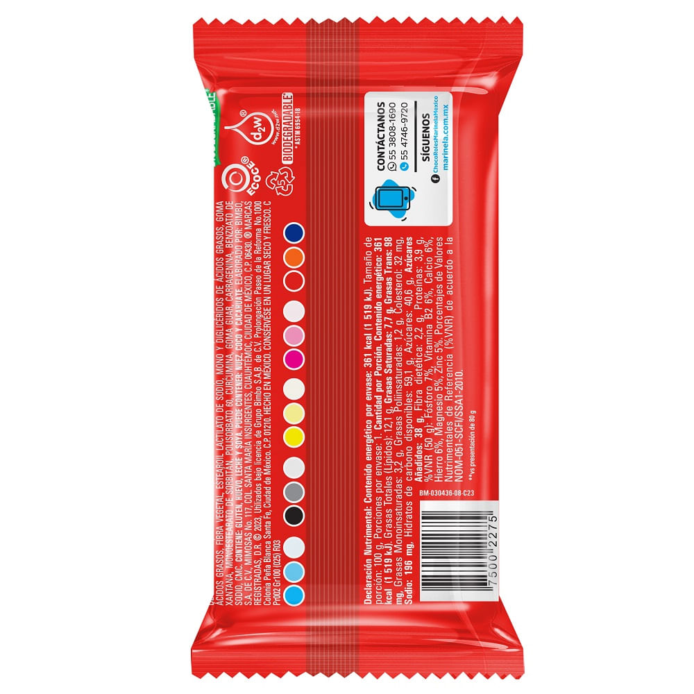 Pastelito Marinela Choco Roles Extra Grandes Piña Irresistible 100gr | CCK