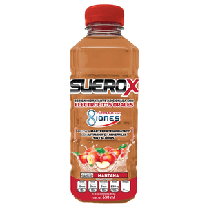 Suerox 8 Iones Adulto Manzana 630ml