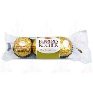 Chocolate Ferrero relleno con trozos de avellanas 3 Pza
