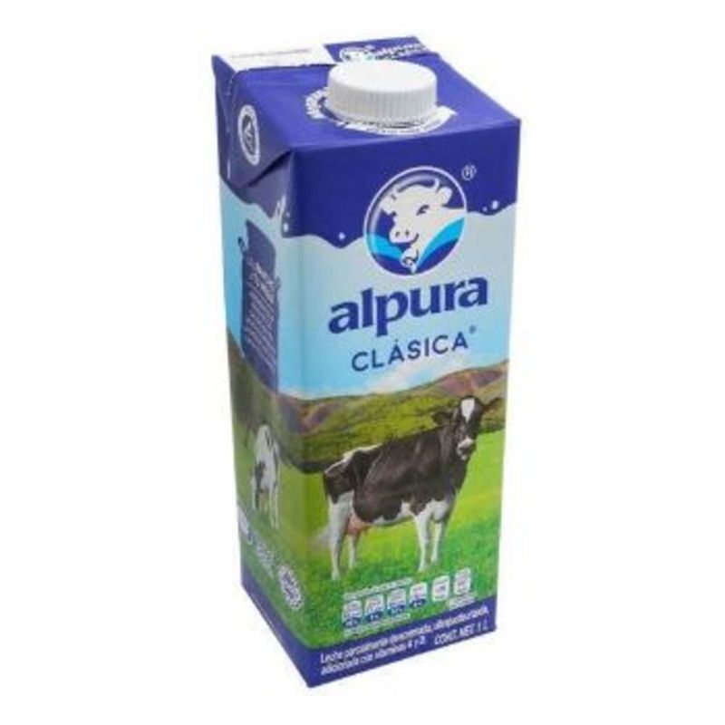 Leche 2000 Uht Alpura 1 lt.-1778600425569