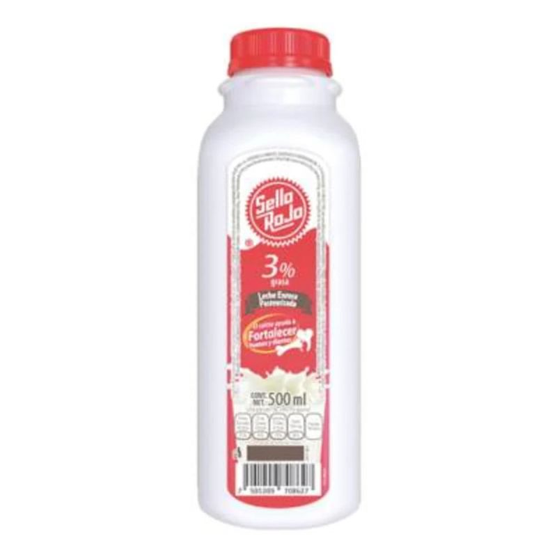 Leche Past. Entera Sello Rojo 500 ml.-1778601013956