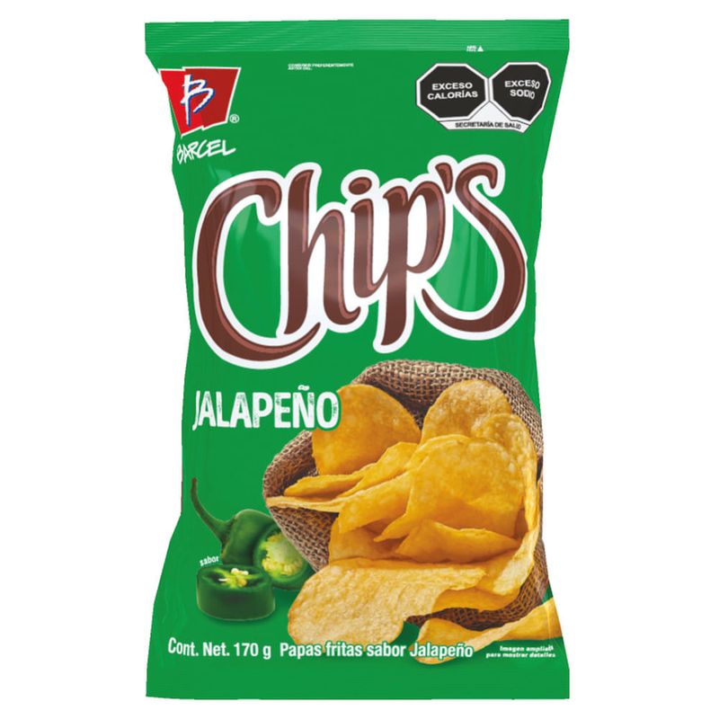 Chips Jalapeño Barcel 170 gr.-1778602469158