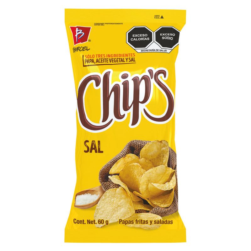 Chips Sal Barcel 60 gr.-1778602489517