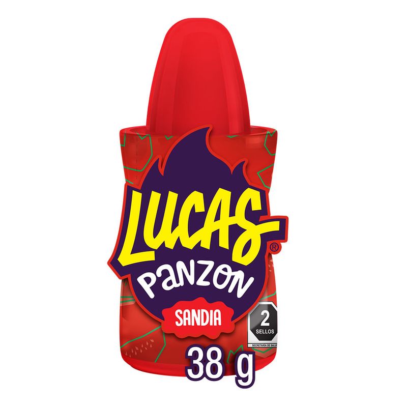 Lucas Panzón Paleta con Chile Sandía Chamoy 38 gr.-1778603130511
