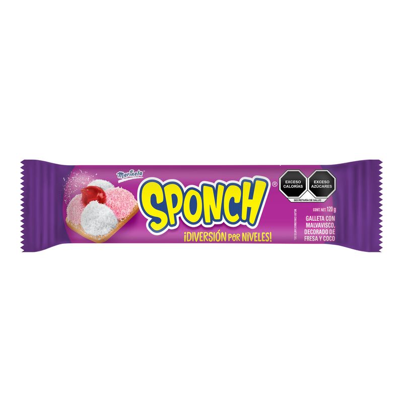 Galleta Marinela Sponch con Malvavisco 120 gr.-1778603540467