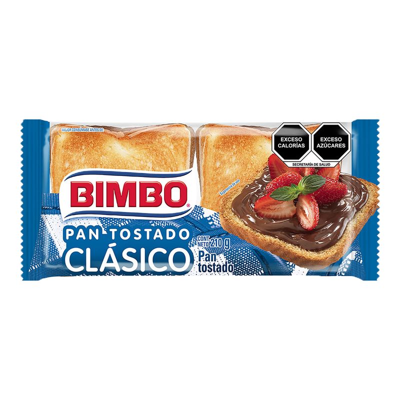 Pan Tostado Bimbo Clásico 210 gr.-1778604314730