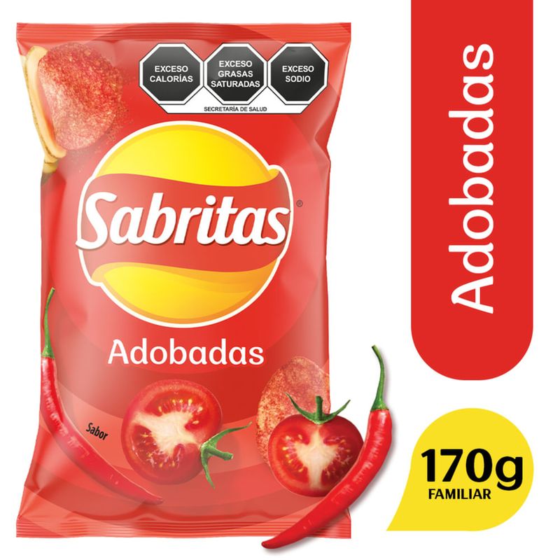 Sabritas Adobadas Familiar 160 gr.-1778613475763
