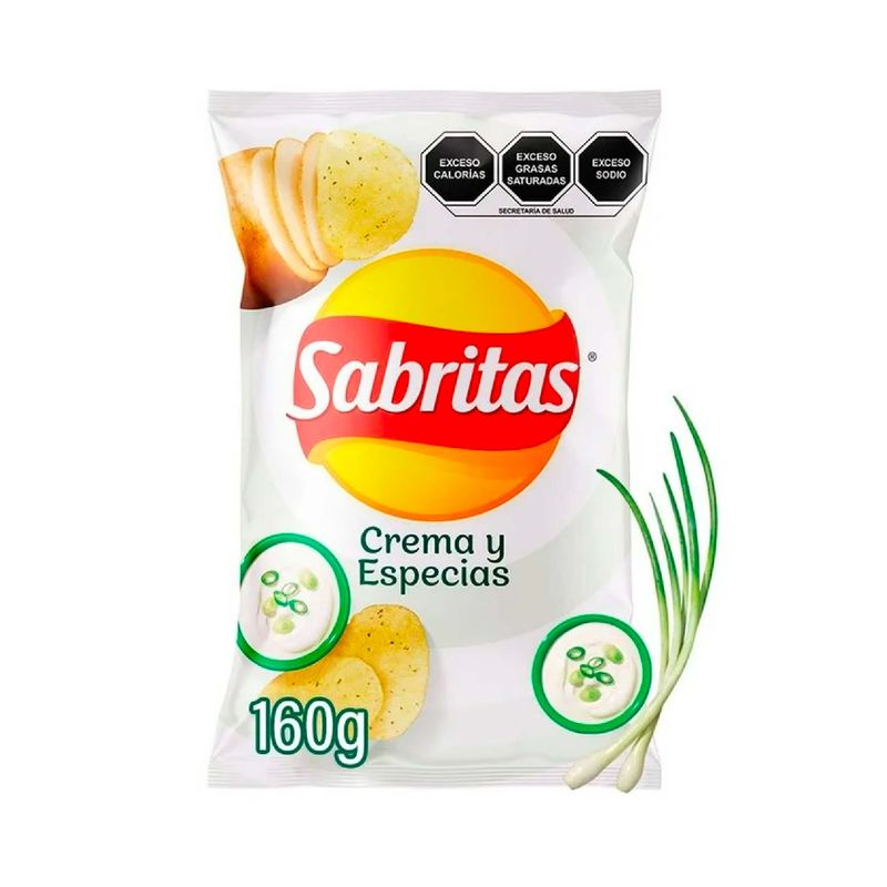 Sabritas Crema Y Esp Familiar 160 gr.-1778613673414